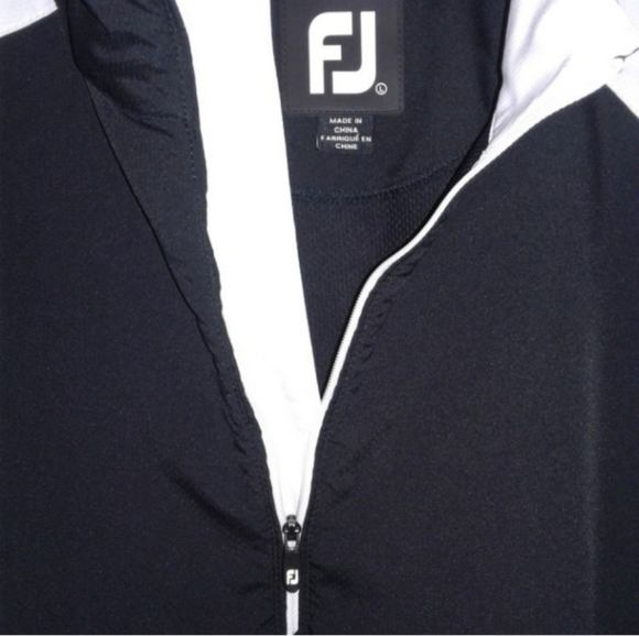 FootJoy FJ Men's 1/4 half Zip Windbreaker Golf Jacket w pocket sz L Large - Picture 8 of 8